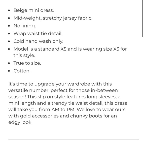 Sage&Paige Taking Sides Wrap Dress Beige - Picture 3 of 10